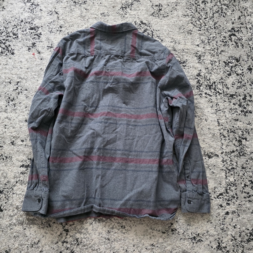 The North Face Plaid Button Up Flannel Cotton Shirt Mens XXL Gray Red - Picture 8 of 8